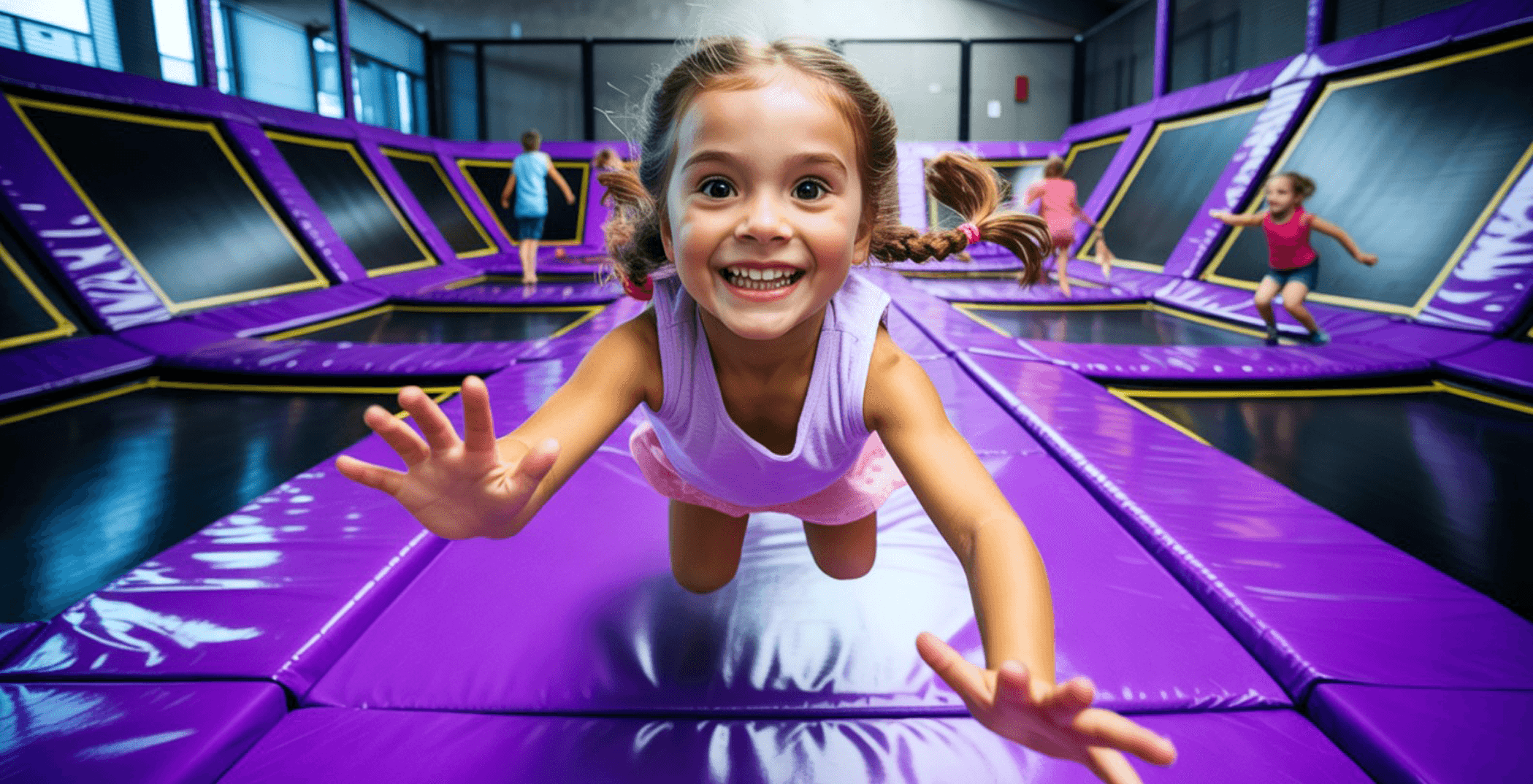 Trampoline park background